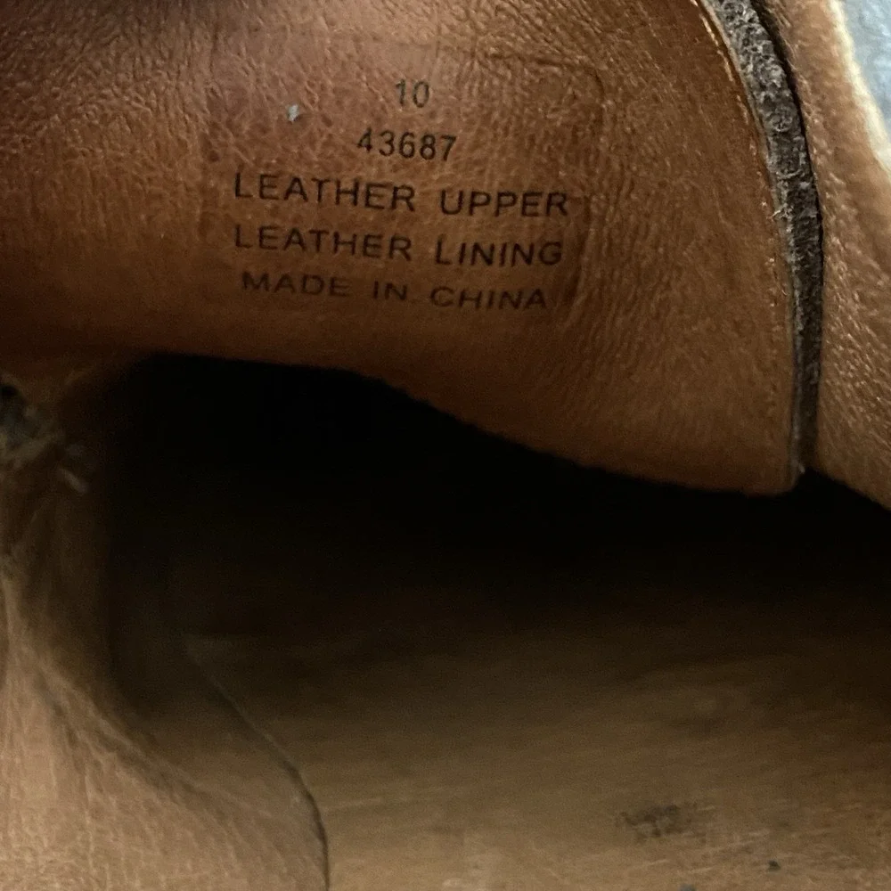 J. Crew Size 10 Kenton Beige Suede Wing Tip‎ Oxford Shoes EUC